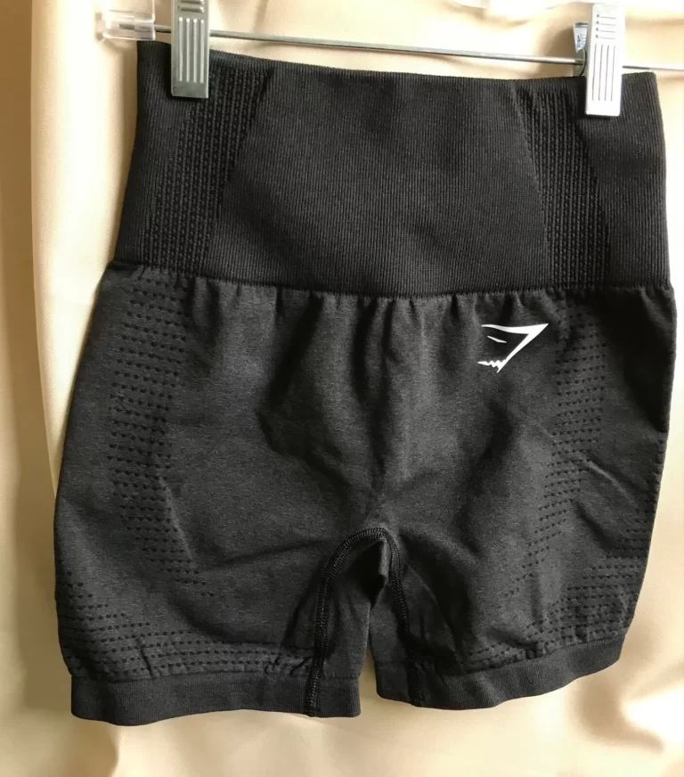 Gymshark Black Kids Shorts Girl's Sz XS NEW - Image 4