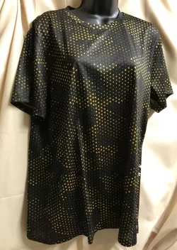 Gymshark Black Shirt with Gold Triangles