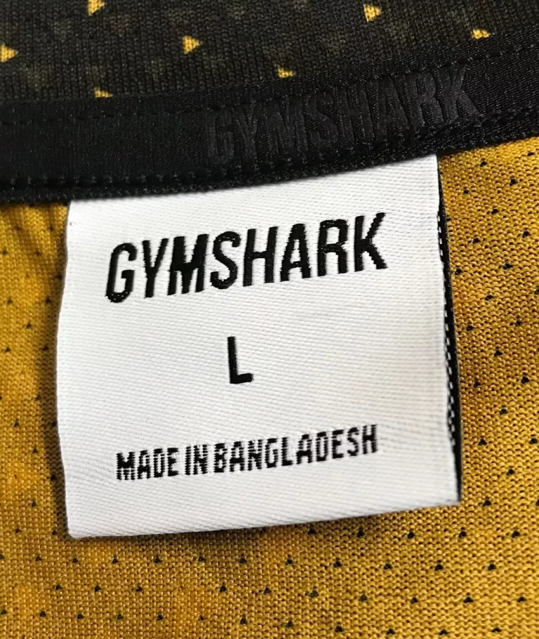 Gymshark Black Shirt with Gold Triangles Sz L NEW - Image 4