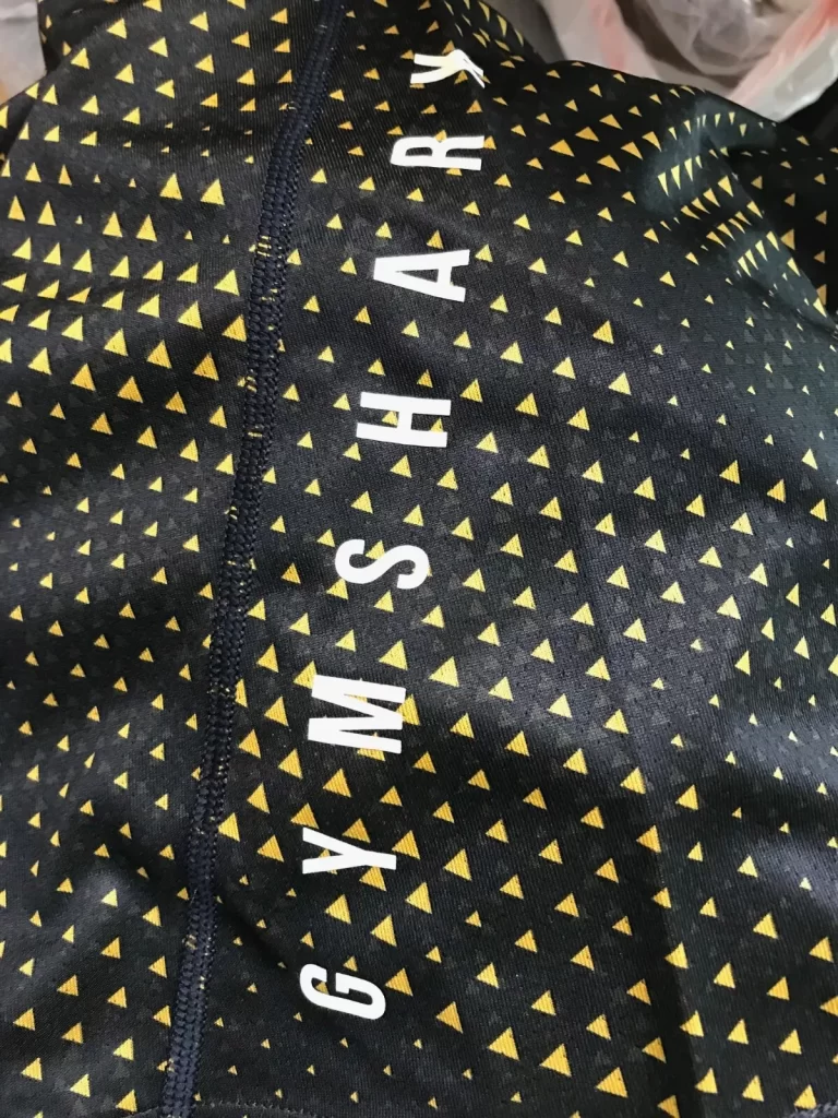 Gymshark Black Shirt with Gold Triangles Sz L NEW - Image 6