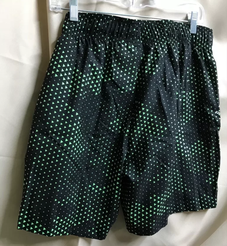 Gymshark Black Shorts with Green Triangles Women's Sz M NEW - Image 4