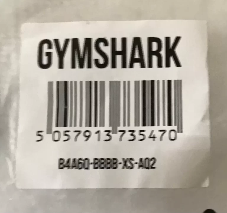 Gymshark Black with Gray Logo on Front Left Women's Leggings Sz XS NEW - Image 2