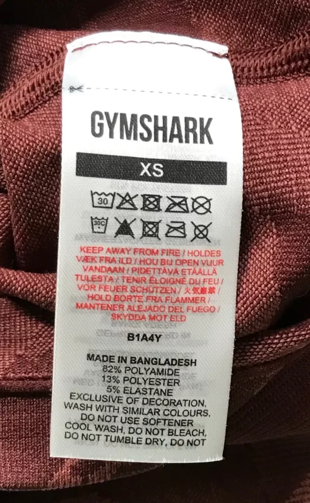 Gymshark Child Size Burgundy Camoflage Shorts Sz XS NEW - Image 4