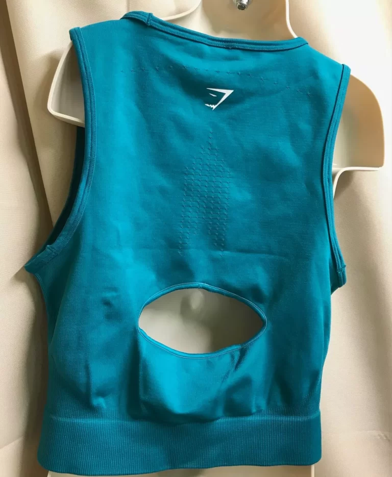 Gymshark Seamless Midi Tank Top Rich Teal Sz S NEW - Image 3