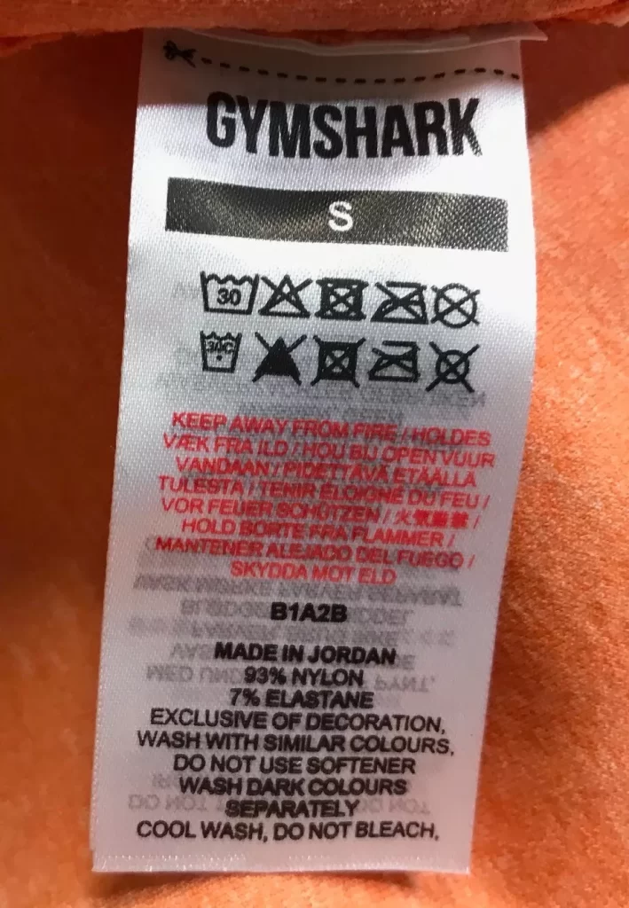 Gymshark Vital Seamless 2.0 Leggings Apricot Orange Marl Womens Sz S NEW - Image 3