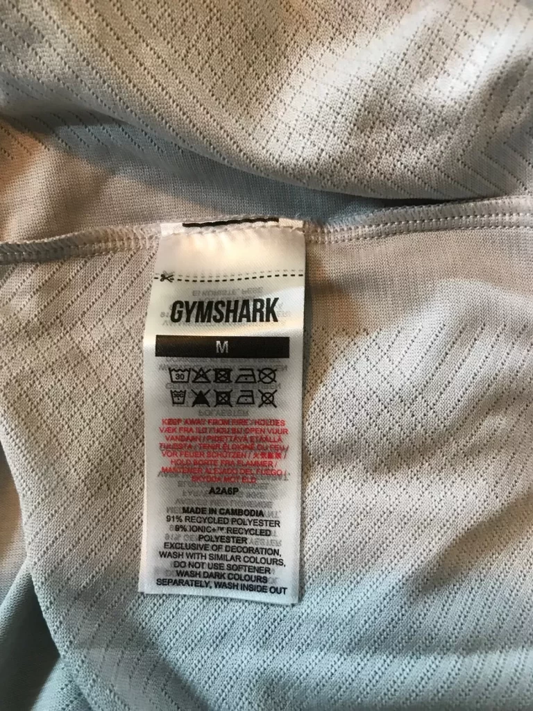 Gymshark Women's Gray Shirt with Black Trim on Bottom Sides Sz M NEW - Image 5