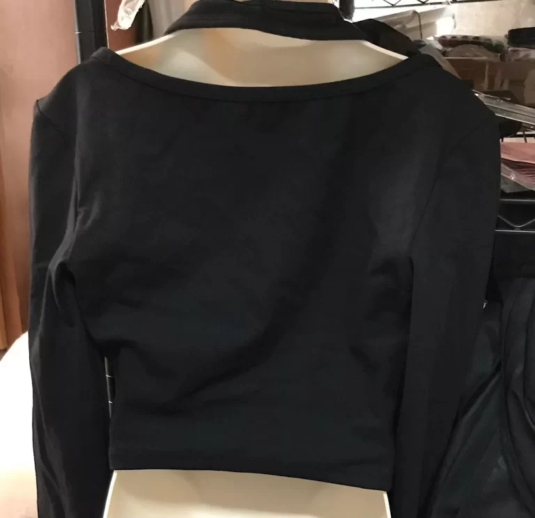 Halara Play it My Way Cloudful Black Body Top Long Sleeves Sz XS NEW - Image 4