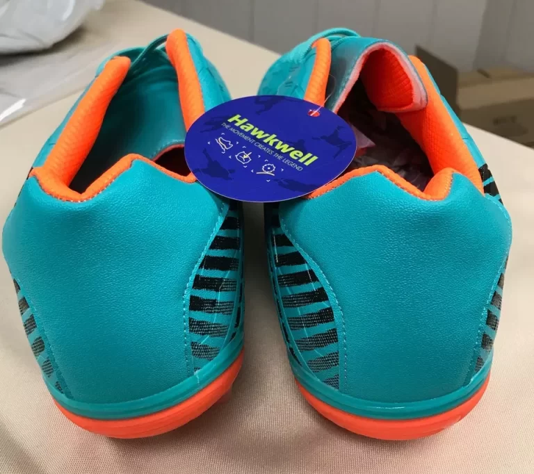 Hawkwell Men's Outdoor Firm Ground Soccer Cleats Aqua/Orange Size 11 (44) - Image 12