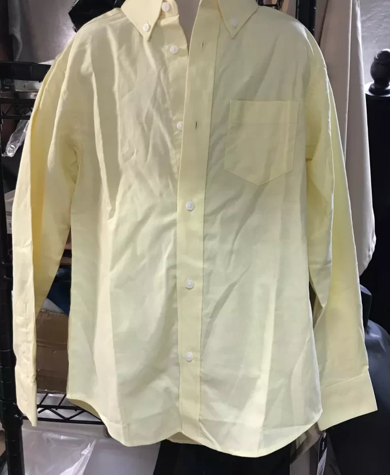 Izod 700 Yellow Classic Button Boys Shirt