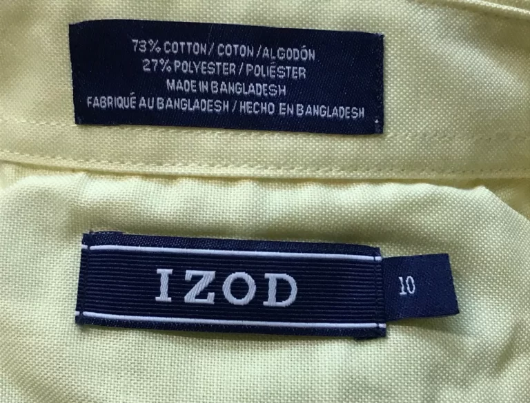 Izod 700 Yellow Classic Button Boys Shirt Sz 10 NEW - Image 9