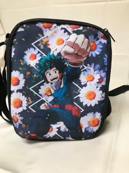 Izuku Midoriya My Hero Academia UA Hero 3-Pc Backpack Flowers - Image 4