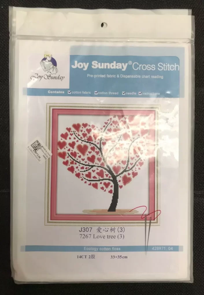 Joy Sunday Cross Stitch Love Tree
