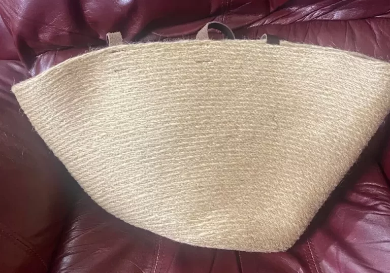 Jute Rope Beach Bag with Leather Straps NEW - Image 3