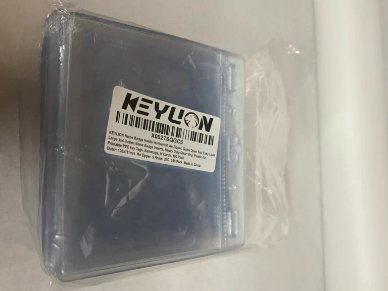 KEYLION 100 Pack Horizontal Name Tag Name Badge ID Card Holders, Heavy Duty Clea - Image 7