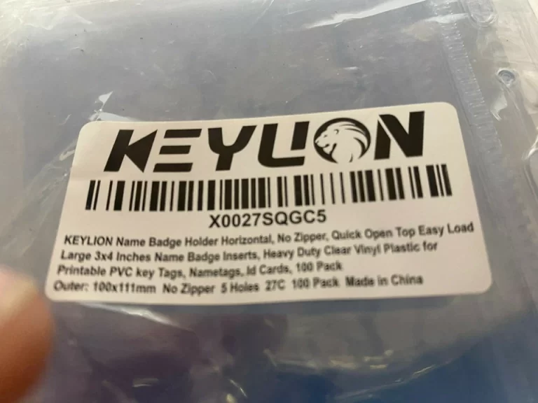 KEYLION 100 Pack Horizontal Name Tag Name Badge ID Card Holders, Heavy Duty Clea - Image 8