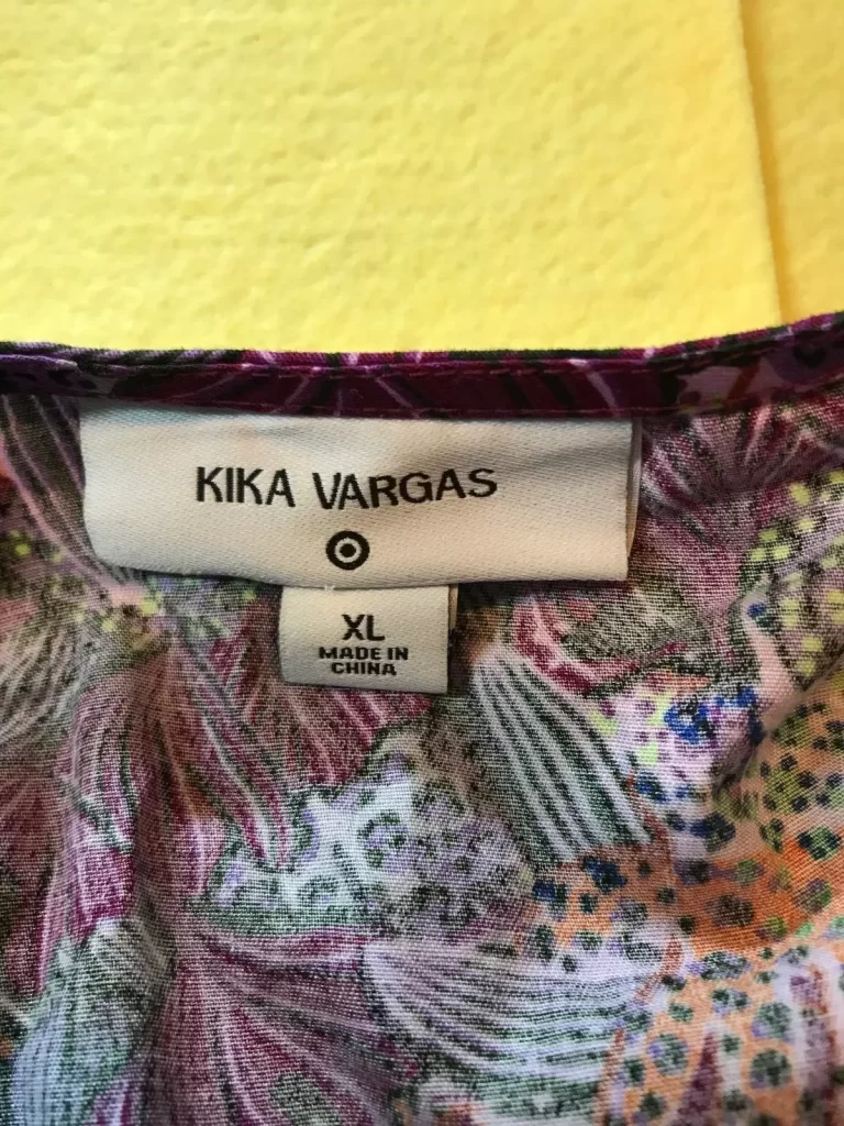 Kika Vargas Floral Purple Blouse Sz XL NEW - Image 5
