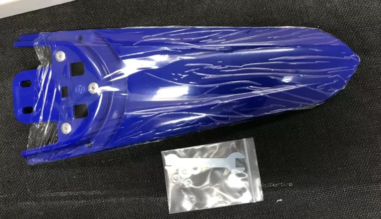 LWL 2nd Generation Modified Longer Rear Fender Bit for Motorcycles Blue NEW - Image 2