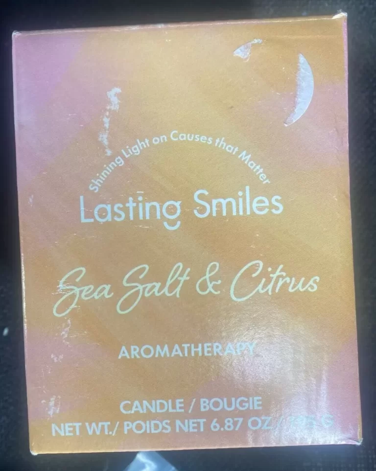 Lasting Smiles Sea Salt & Citrus Aromatherapy Candle 6.87 Ounce - Image 8