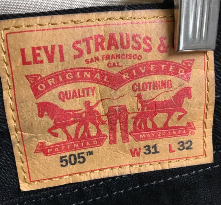 Levi 505 Regular Black Jeans Sz 31x32 MSRP 69.50 NEW - Image 7