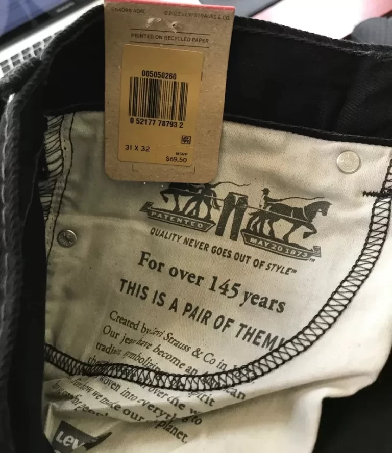 Levi 505 Regular Black Jeans Sz 31x32 MSRP 69.50 NEW - Image 4