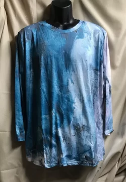 Long Sleeve Women's T-Shirt Ocean Blue