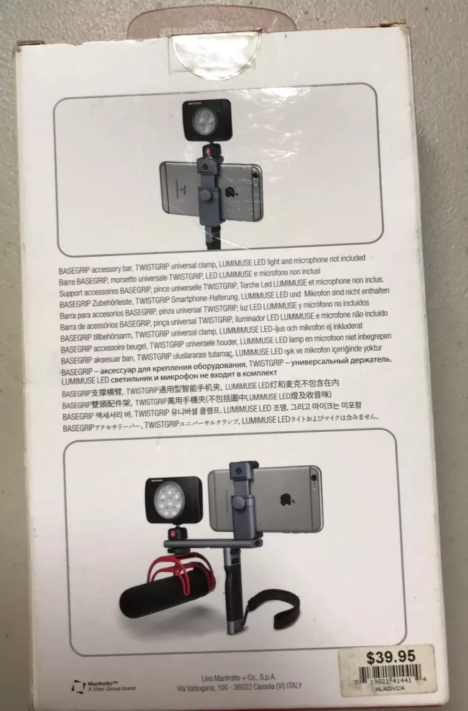 Manfrotto Imaging More Handgrip Ergonomic Handle for Smartphones NEW - Image 3