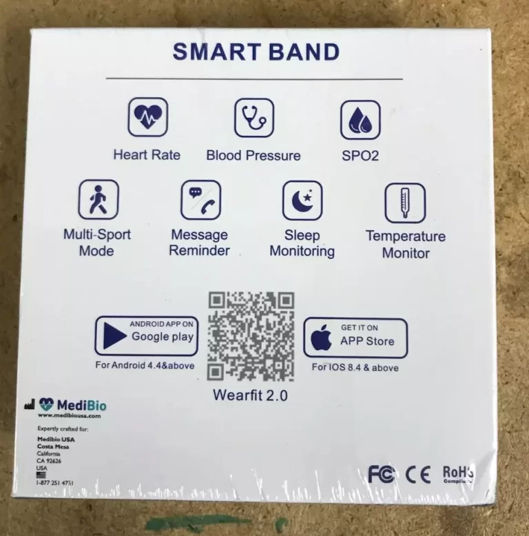 MediBio Health & Fitness Tracker Smart Band NEW - Image 3