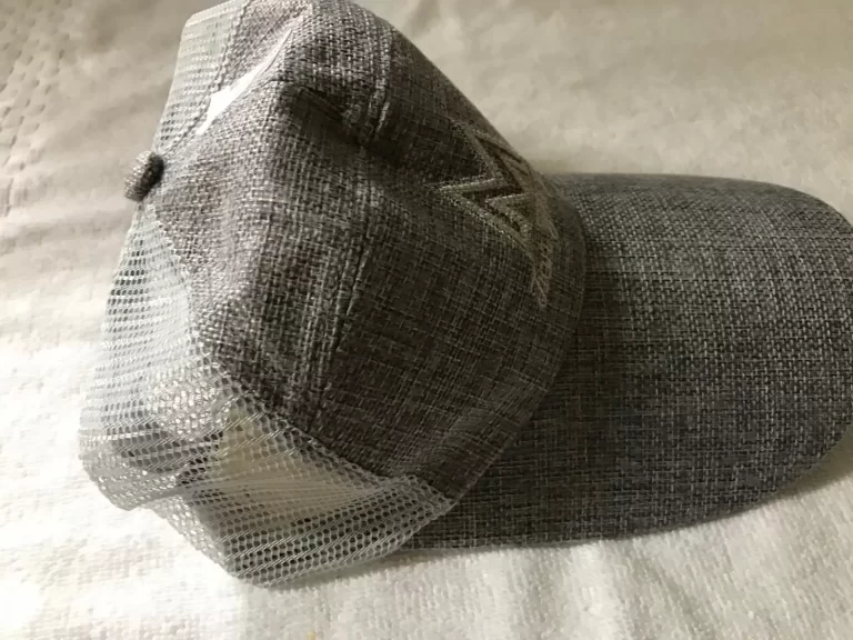 Men's Baseball Cap Trucker Hat Gray Adjustable NEW - Image 3