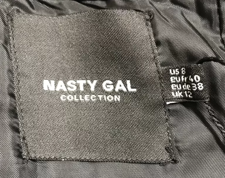 Nasty Gal Premium Sweatheart Bustler Tailored Jumpsuit Black Sz 12 New - Image 5