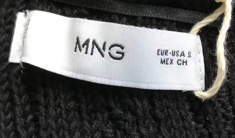 New MNG by Mango Womens Small V-Neck Button Up Cropped Cardigan Sweater Black - Image 6