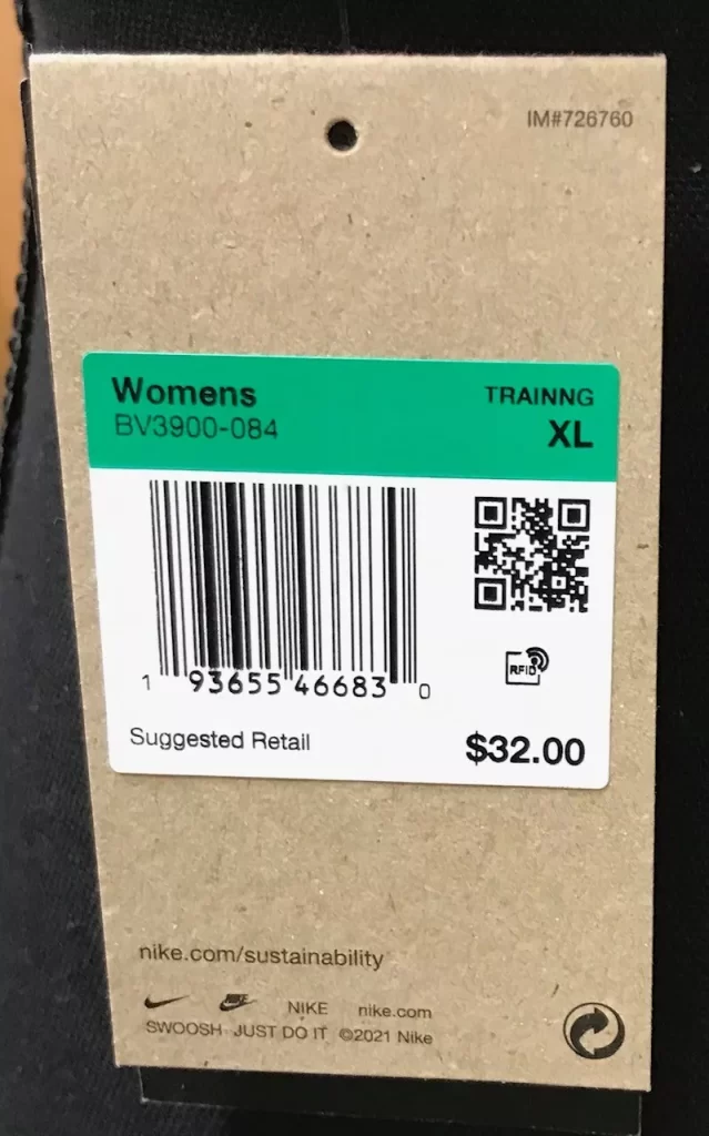 Nike Women's Training Swoosh Bra Gray & Black NEW - Image 4