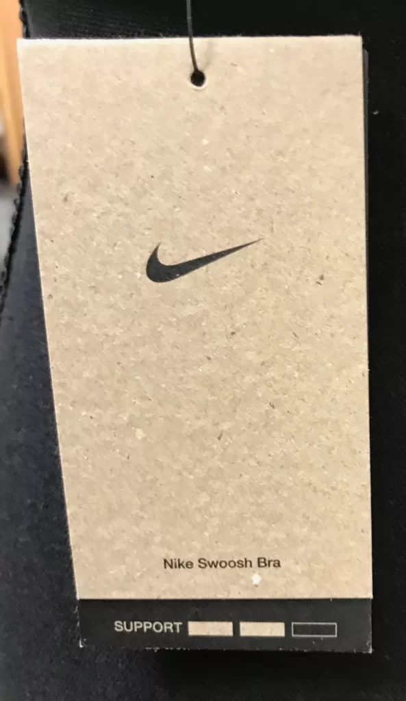 Nike Women's Training Swoosh Bra Gray & Black NEW - Image 5