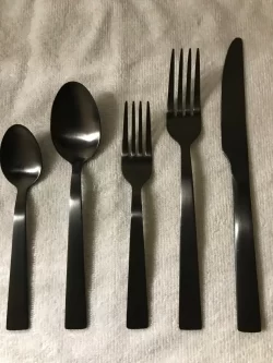 O.C.E Stainless Steel Dark Gray Cutlery