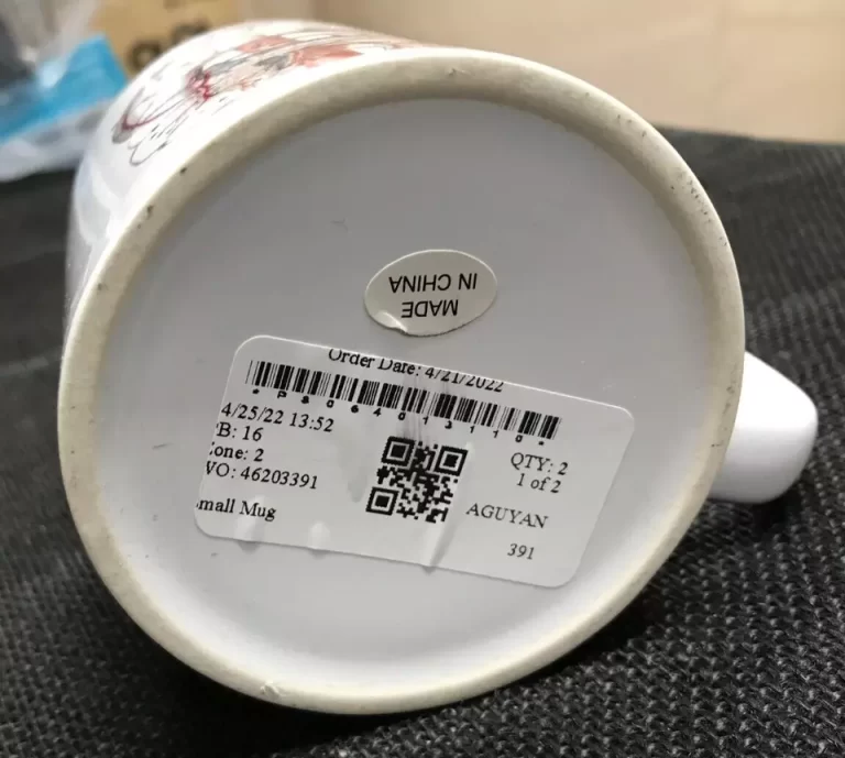 One Stomach & Other Body Parts Mug Aguyan Small Mug Cup NEW - Image 2