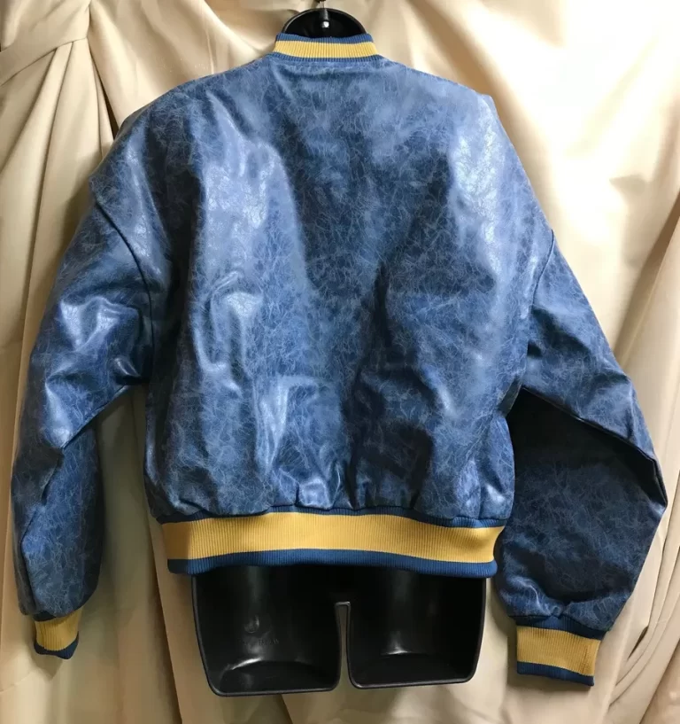 PLT Blue Faux Leather Oversized Blue Jacket Los Angeles Sz M NEW - Image 2