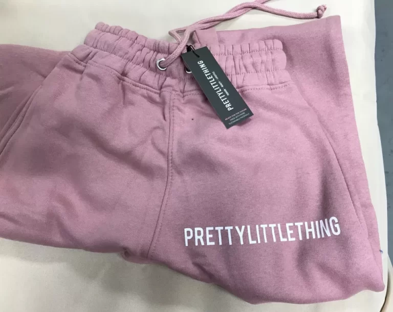 Pretty Little Thing PLT Joggers Pale Pink High Waisted Cuffed Sz S NEW - Image 5