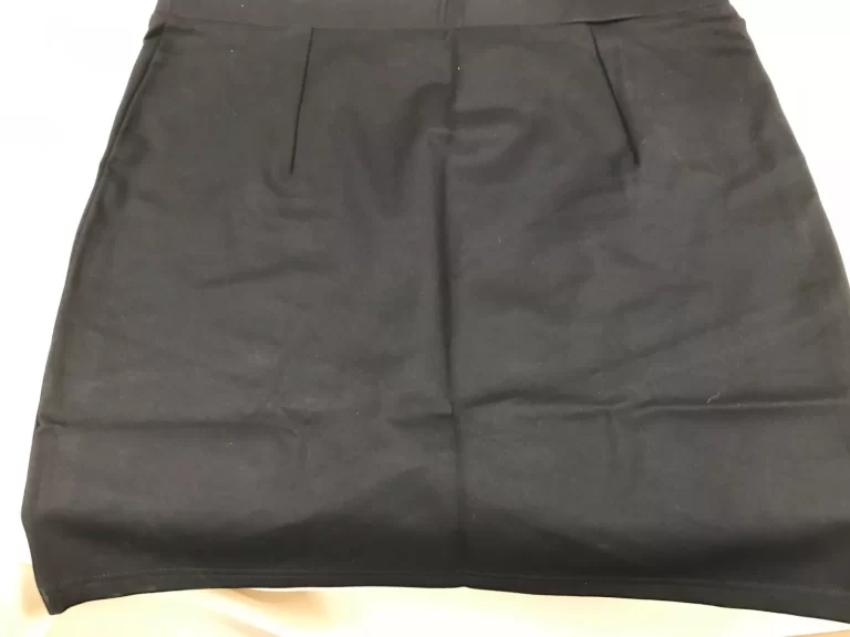 Rachel Faux Wrap Mini Skirt Black Sz 12 NEW - Image 3