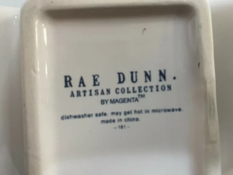 Rae Dunn White Ceramic “SNACK" "NIBBLE" & "BITE" 3-Compartment Dip Tray NEW! - Image 4