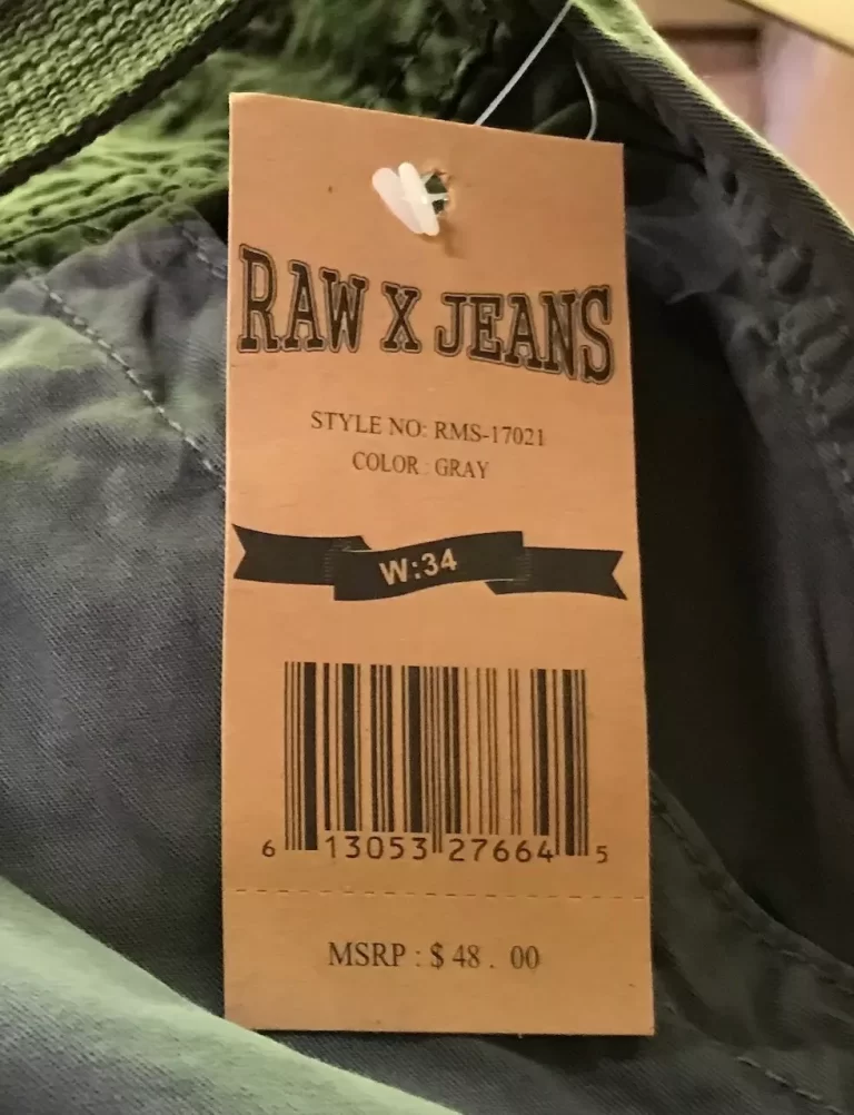 Raw X Apparel MaxComfort Cargo Dyed Gray Sz 34 Shorts With Belt NEW - Image 5