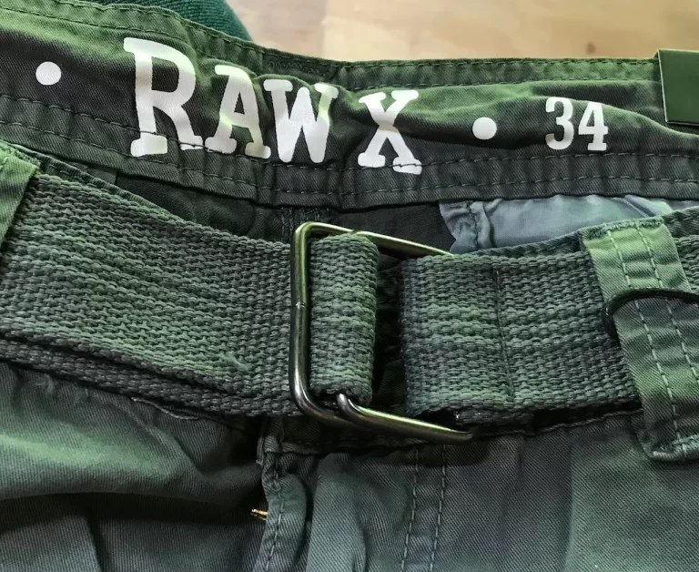 Raw X Apparel MaxComfort Cargo Dyed Gray Sz 34 Shorts With Belt NEW - Image 9