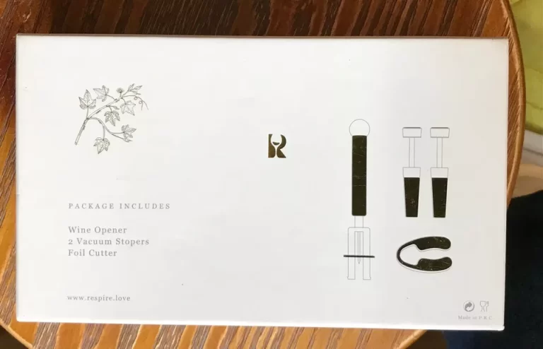 Respire Breath, Drink, Love Wine Accessories Kit 4 Pcs NEW - Image 5
