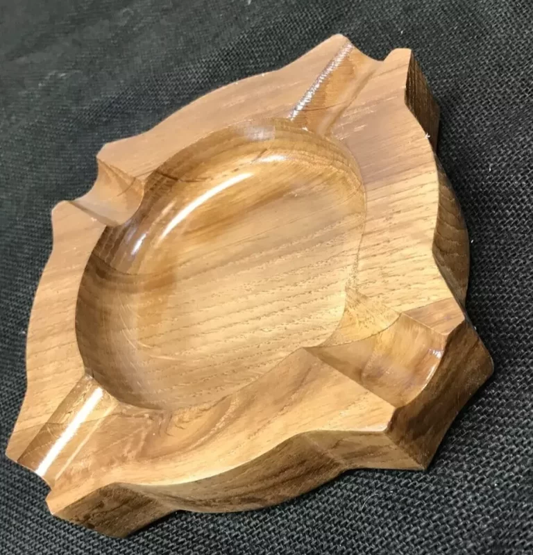 Rogoz Wooden Ashtray 4-slot Heavy NEW - Image 4