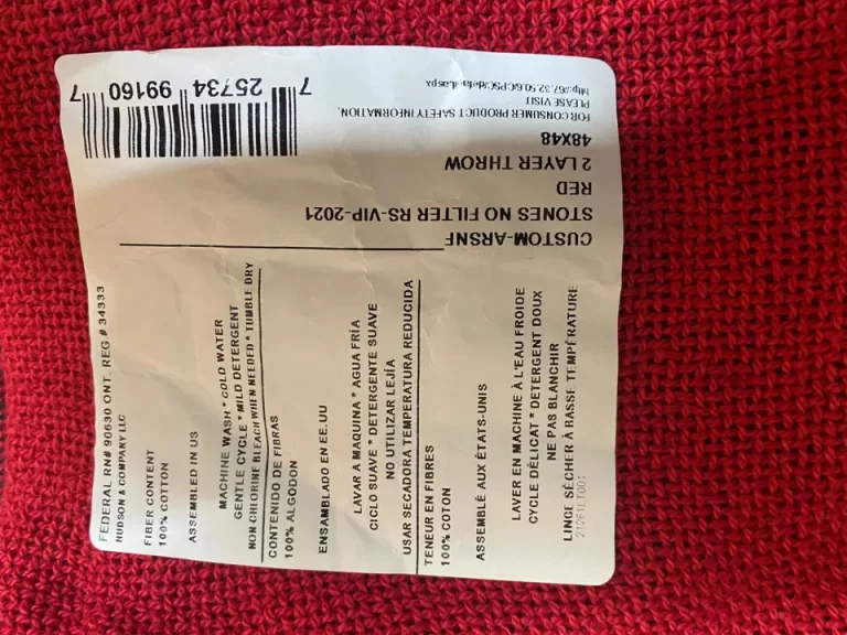 Rolling Stones 2021 No Filter Tour - Double Thick 48"x48" Black/Red VIP Throw - Image 2