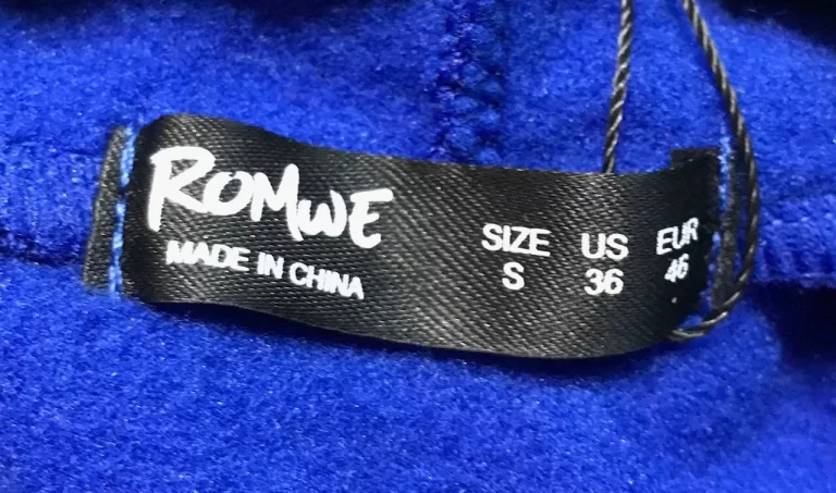 Romwe Aesthetic on Lock Royal Blue Hoodie Sz S 36 Wandering Soul NEW - Image 6