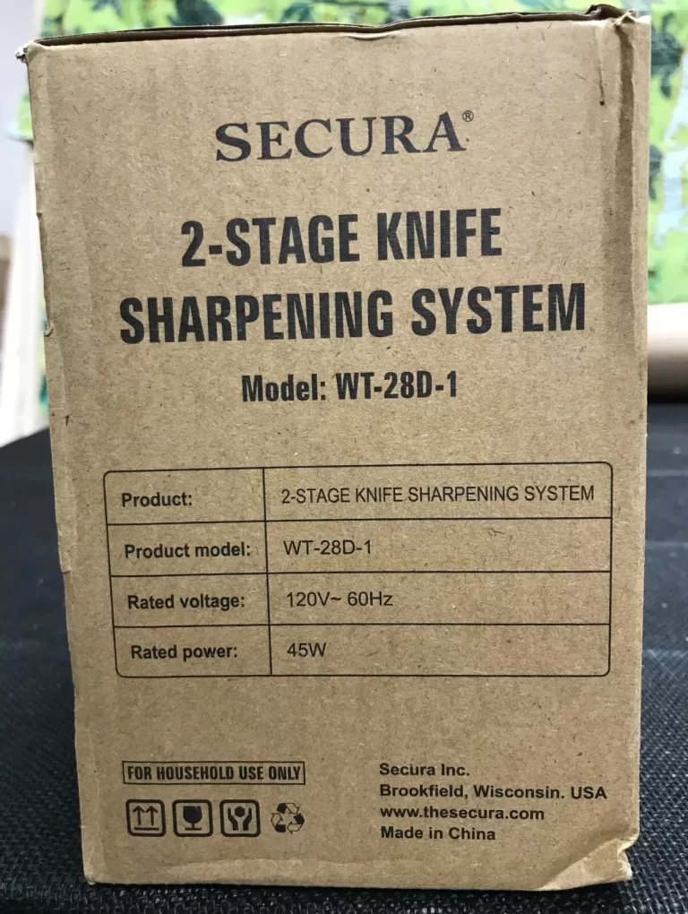 Secura 2-Stage Knife Sharpening System Model WT-28D-1 AN: LC86 NEW - Image 3