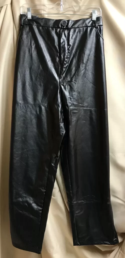 Shein Black Leather Pants