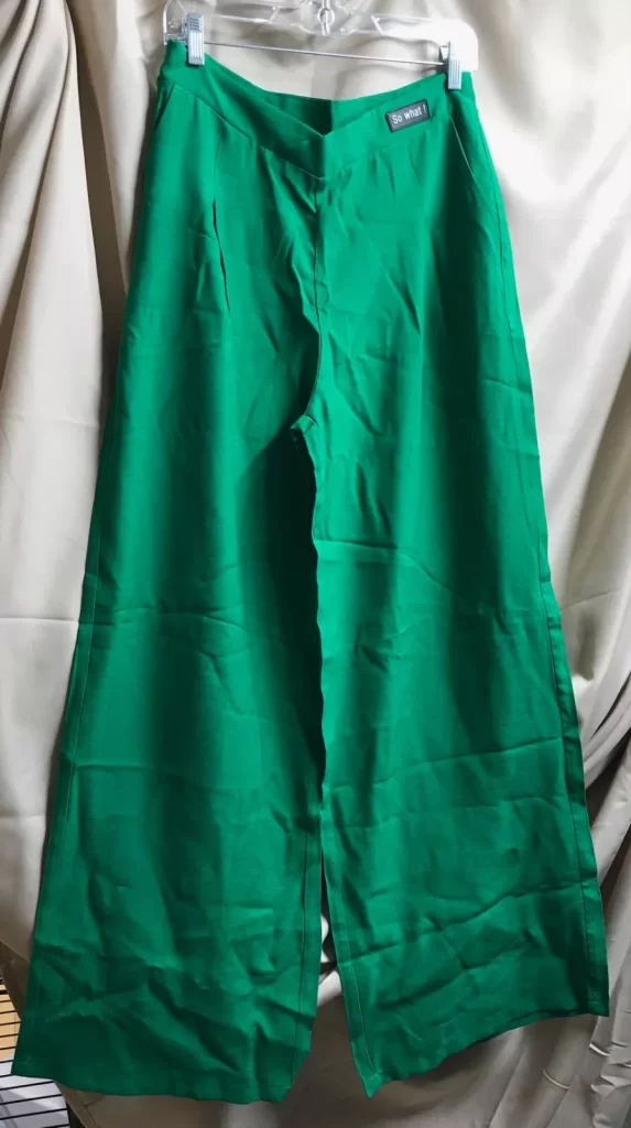 Shein So What Women's Green Trousers Pants