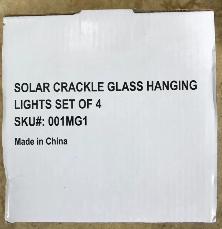 Solar Crackle Glass Hanging Lights Set of 4 001MG1 NEW - Image 2
