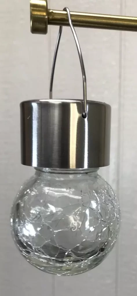 Solar Crackle Glass Hanging Lights