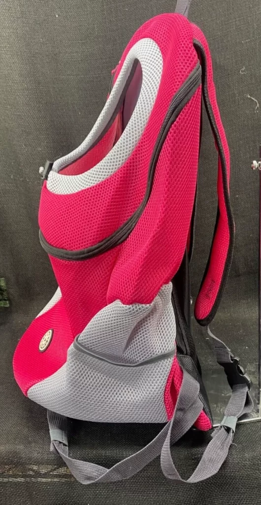 Sport Pet Backpack Carrier Dog Front Chest  Pet Carrier Pink & Gray NEW - Image 4